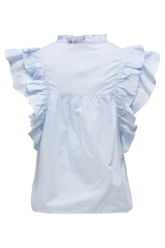 ONLSUNNY LIFE CAPSL FRILL TOP WVN N 15347882 CASHMERE BLUE